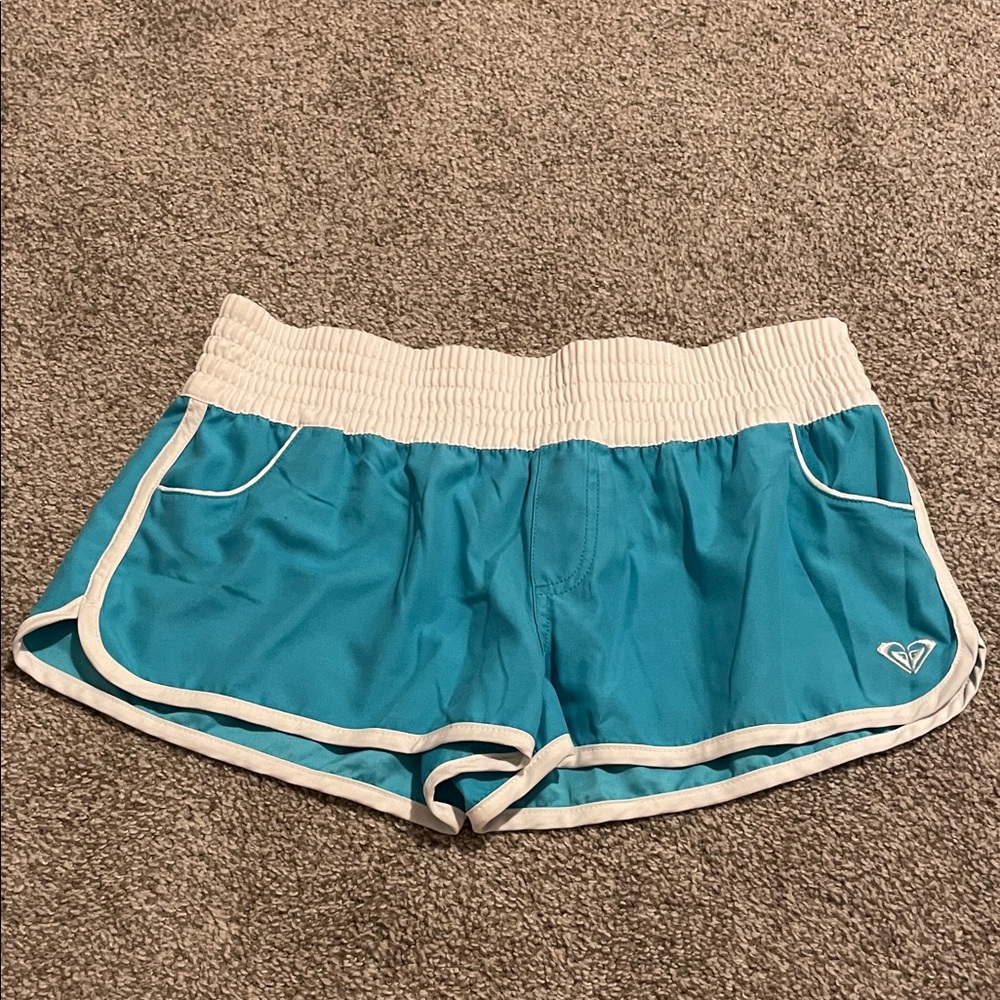 Roxy Teal and White Board Shorts